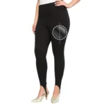 Cozy Chic Fleece-Lined Plus Size Leggings for Women - Image 5