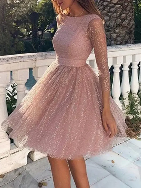 Chic Backless Sequin Evening Gown for Glamorous Parties