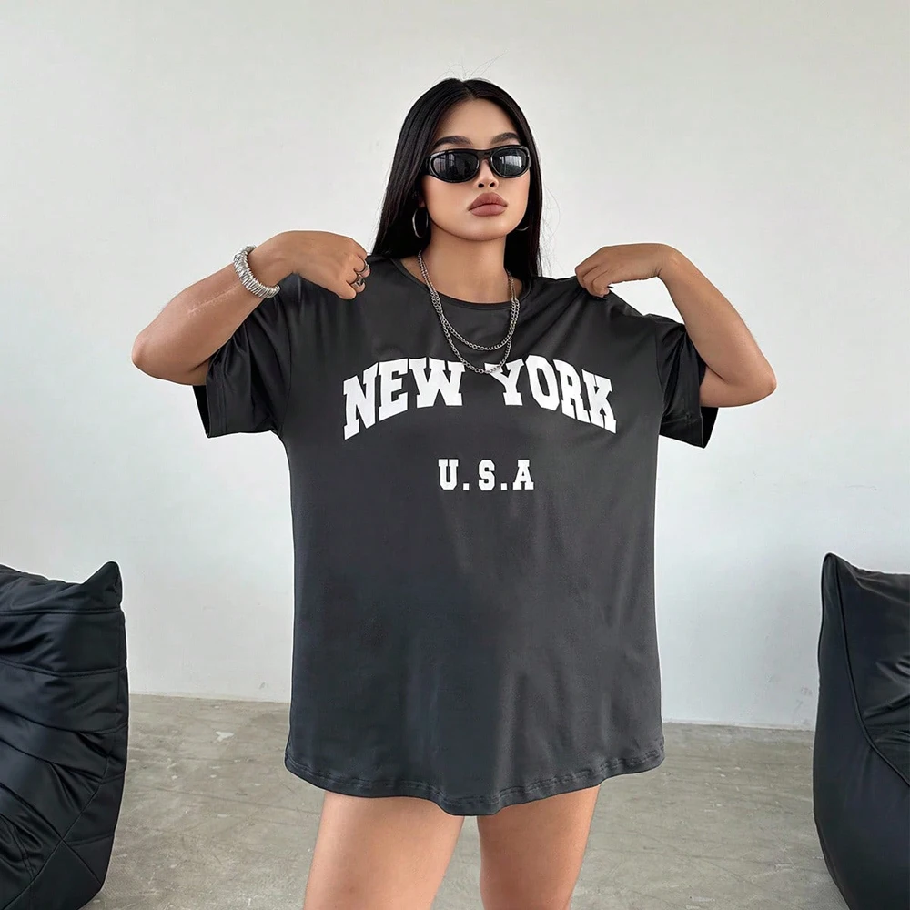 kf-Sbfe40debc87248218aa824bec0d51f477 Luxe Grey Chiffon Graphic Tee - Curve Sizes 0 XL-4 XL