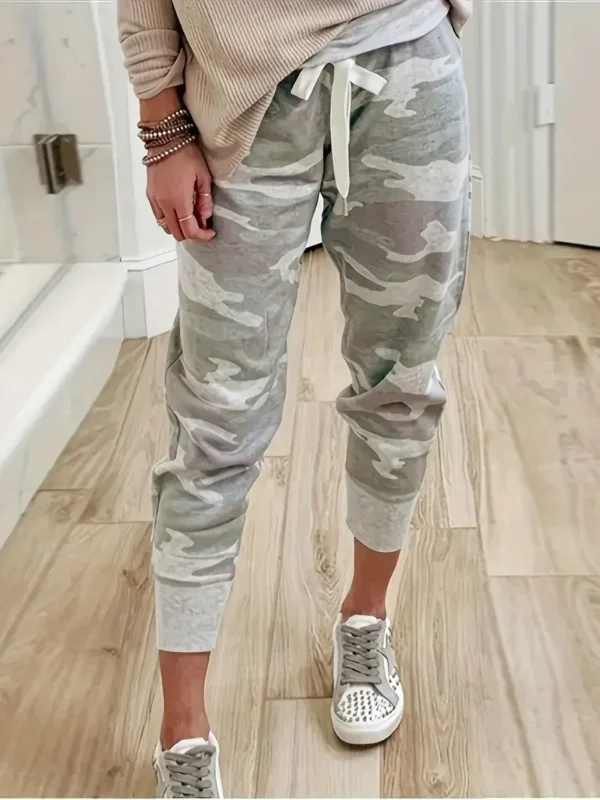 Camo Drawstring Joggers Women Comfort Fit Athletic Pants XL-5 XL