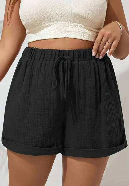 Comfortable Plus Size High Waist Shorts for Summer Style
