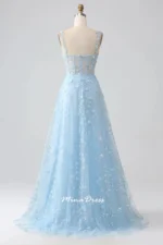 Elegant 3 D Floral Prom Dress - Customizable Luxury Gown - Image 4