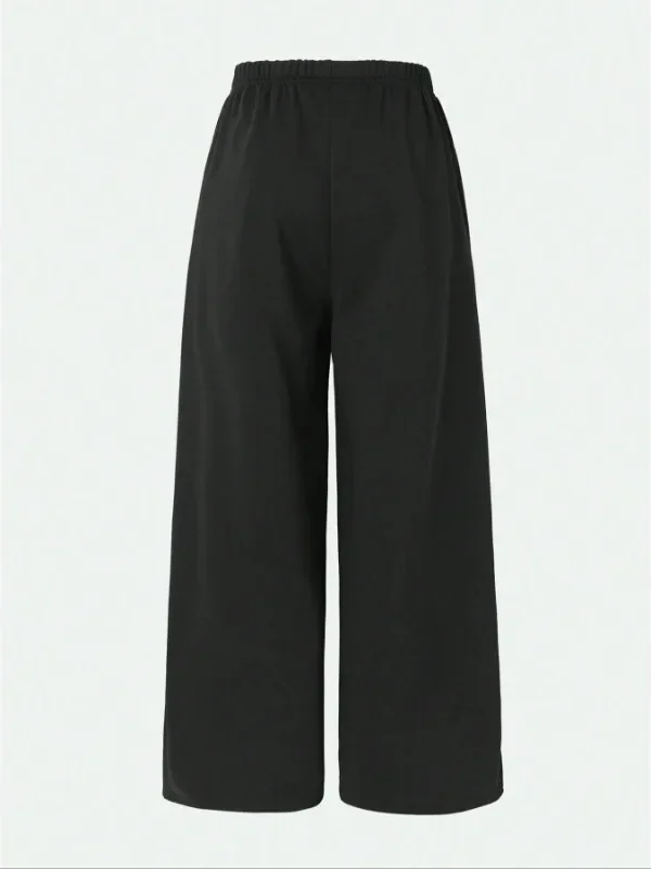 Plus Size Sporty Wide Leg Pants: Comfort Meets Style