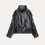 Chic Faux Leather Jacket for Women with Stand Collar - Image 6