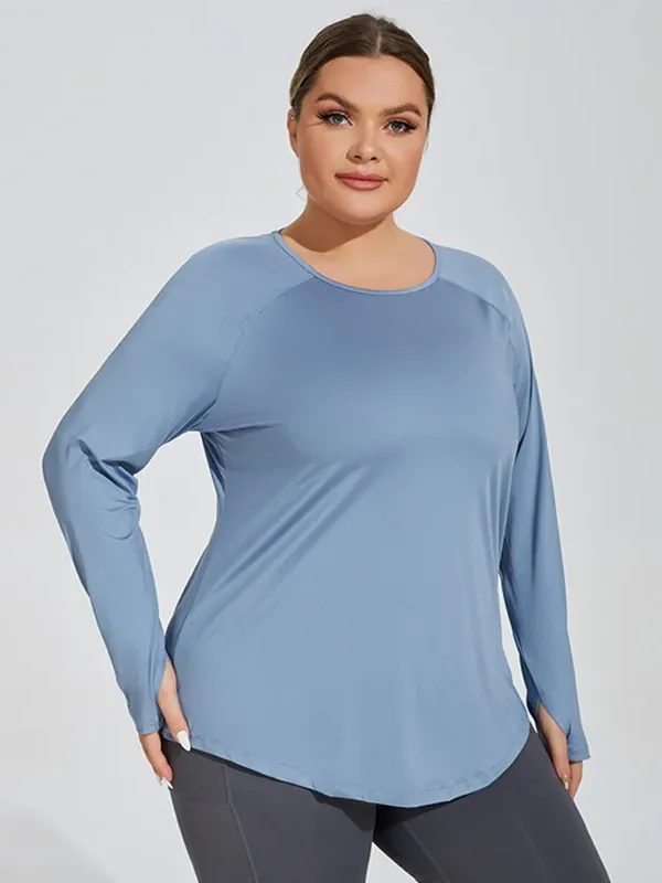Elegant Plus Size Long Sleeve Yoga Top for Every Body