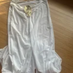 Vintage White 3-Piece Bikini Set - Mesh Skirt & Buckle Details photo review