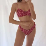 Elegant Plaid 3-Piece Bikini Set for Stylish Beach Vibes photo review
