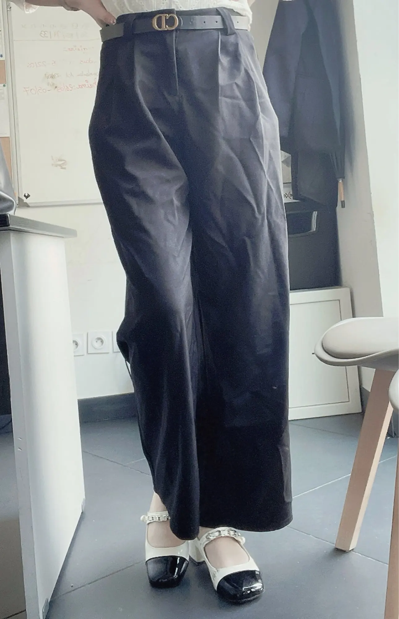 Luxe Pleated Wide Leg Pants - Professional Office Trousers photo review