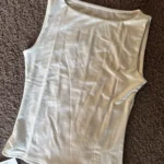 Luxurious Double Layer Boat Neck Tank Top - Soft Stretch Fit photo review