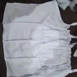 Satin Ruffle Tank Top Women's Summer Tassel Blouse Stretch photo review