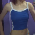Green Backless Knit Crop Top - Trendy Y2 K Cami for Summer Style photo review