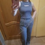 Asymmetrical Knitted Crop Top: Trendy E-Girl Style for Summer photo review