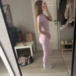 Premium Seamless Yoga Set Women Pink High-Waist Activewear photo review