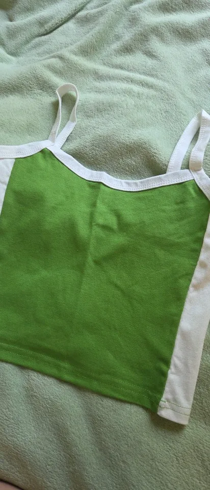 Green Backless Knit Crop Top - Trendy Y2 K Cami for Summer Style photo review