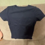 Retro Y2 K Crop Top - Stretchy Cotton Blend Summer Essential photo review