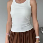Women's Summer Sleeveless Tank Top with Built-in Bra photo review