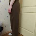 Professional Mid-Waist Straight Leg Work Pants with Stretch photo review