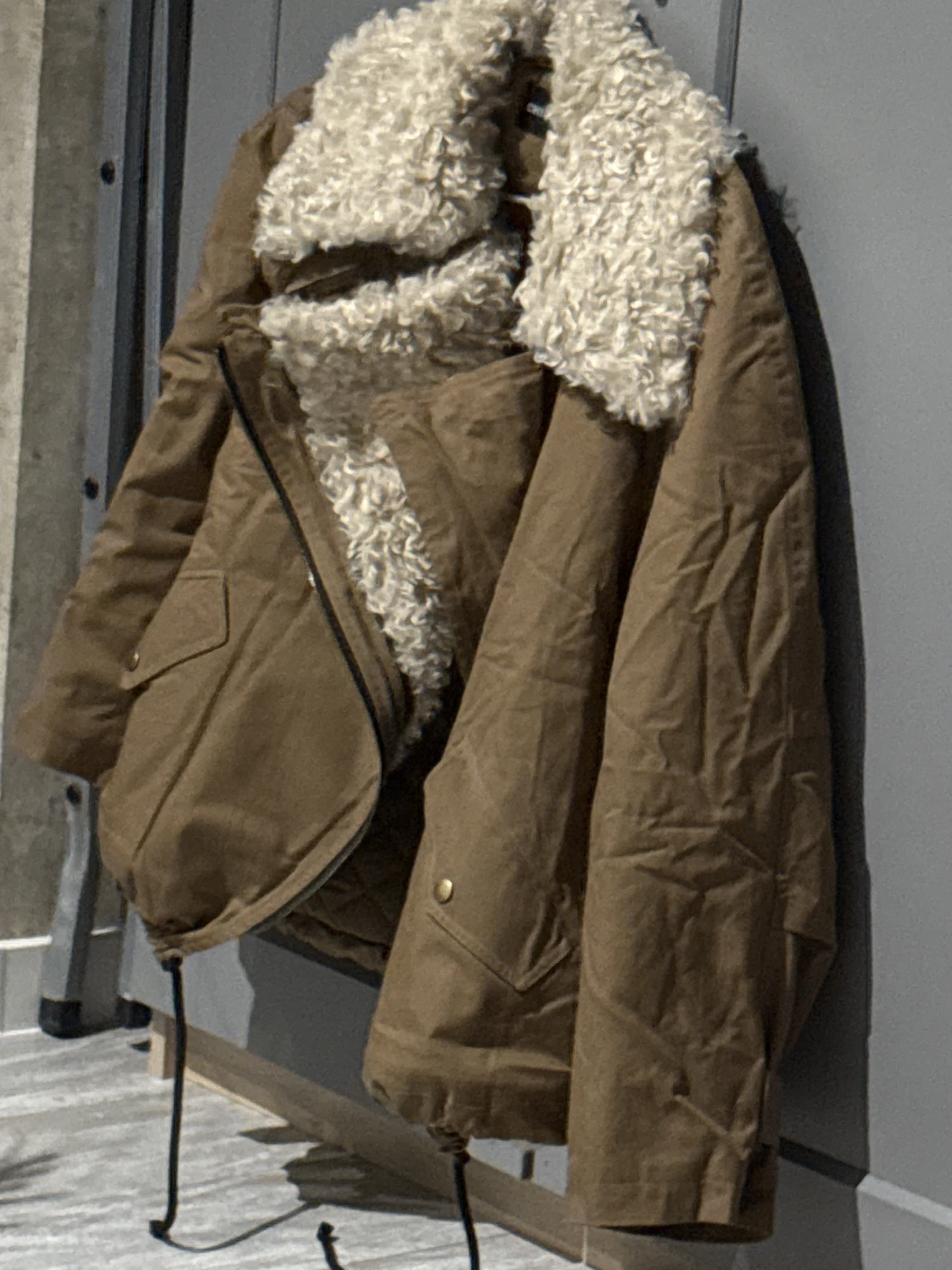 Women's Retro Cotton Motorcycle Jacket - Cozy Rebel Style photo review