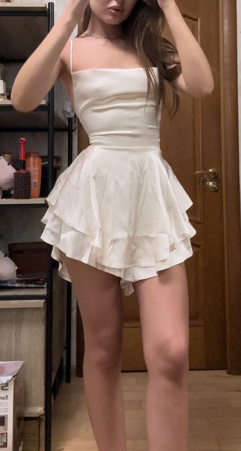 Luxurious Satin Silk Cami Playsuit for Effortless Summer Style photo review