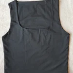Trendy Black Y2 K Crop Tank - Stretchy Cotton Summer Essential photo review