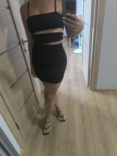 Elegant Backless Spaghetti Strap Mini Dress for Nightlife photo review