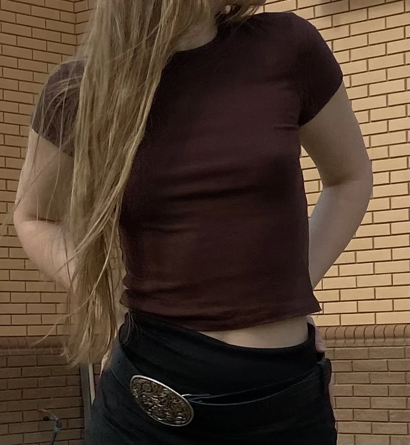 Retro Y2 K Crop Top - Stretchy Cotton Blend Summer Essential photo review