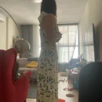 Lemon Yellow Midi Dress: Elegant Sheath with Slit & Butterfly Sleeves photo review