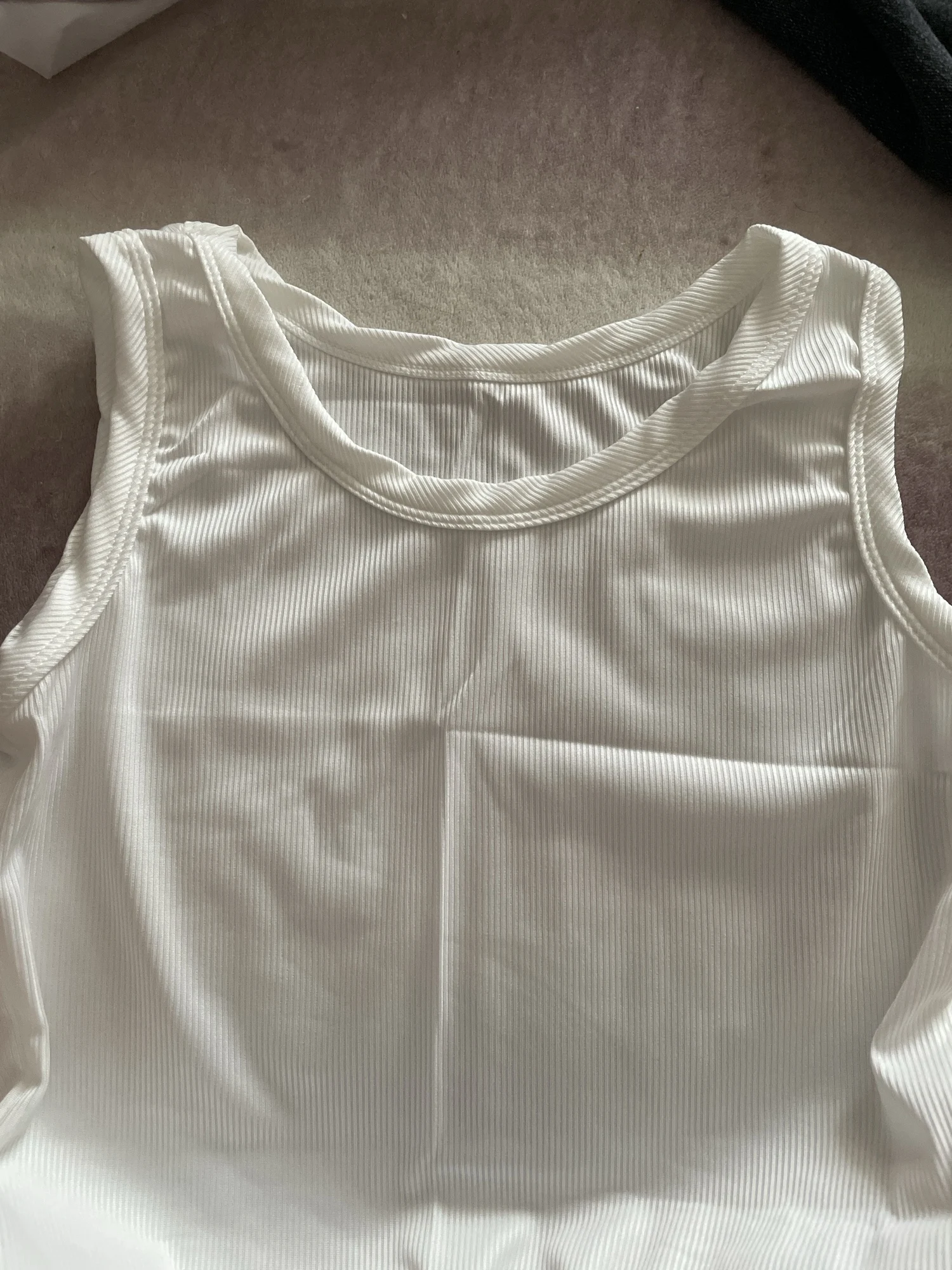 Premium Stretch Knitted Tank Top for Women - Casual Summer Wear photo review