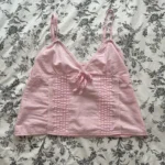 Elegant Lace V-Neck Camisole Tank Top - Breathable Summer Wear photo review