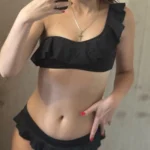 One-Shoulder Ruffle Bikini Set - Push Up Brazilian Style photo review