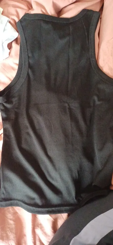 Ribbed Off-Shoulder Tank Top - Stylish Summer Casual Wear photo review