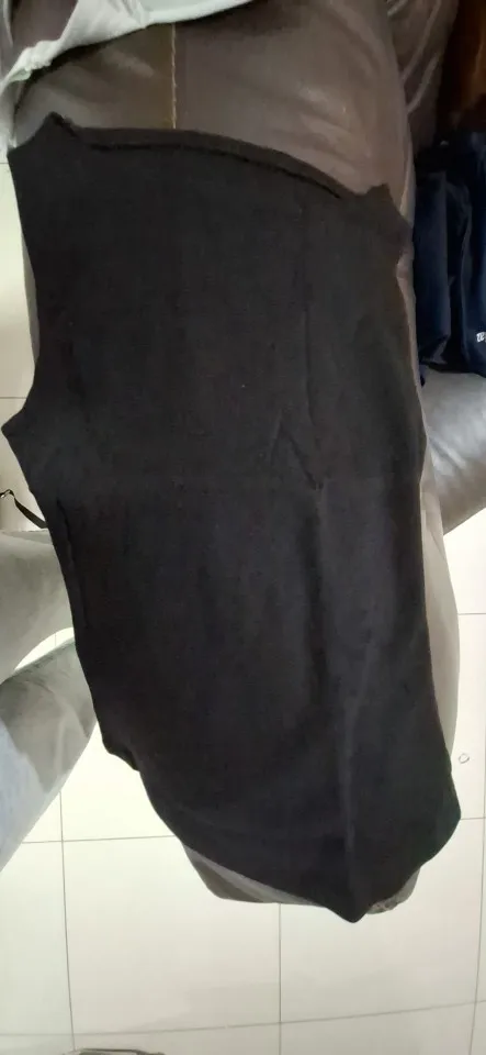 Luxurious Double Layer Boat Neck Tank Top - Soft Stretch Fit photo review