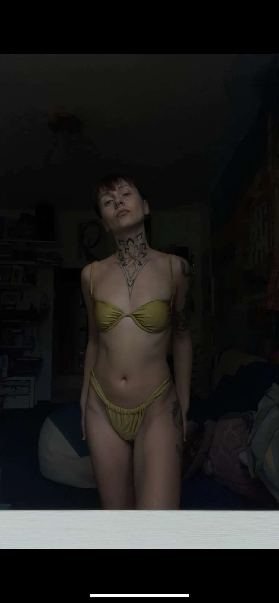 Leopard Print Triangle Bikini with Bandage Detail photo review