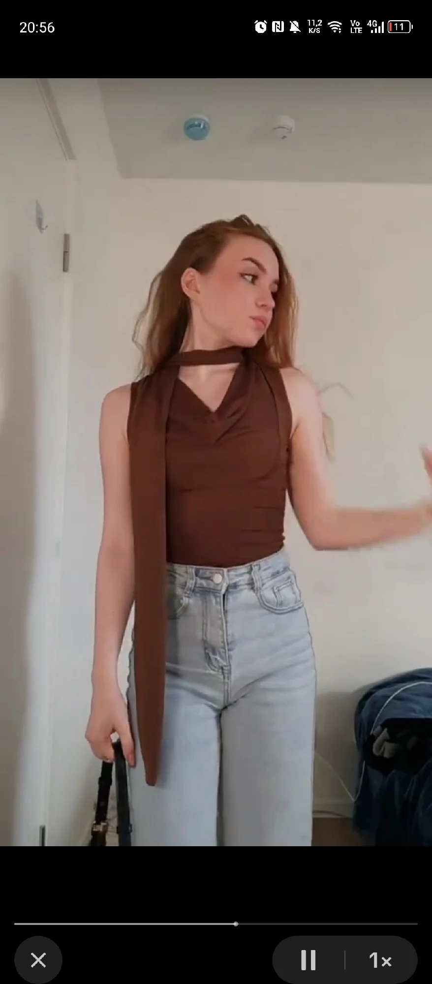 Luxe V-Neck Ribbon Tank Top - Stretch Comfort Summer Essential photo review