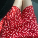 Floral V-Neck A-Line Mini Dress - Stretchy Summer Style photo review