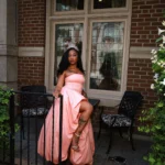 Elegant Yellow Strapless Pleated Dress for Special Occasions photo review