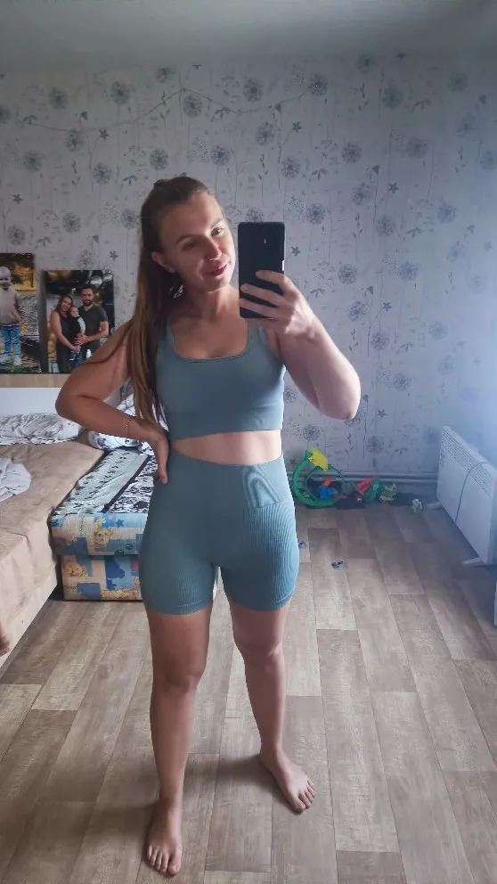 Luxurious Ribbed Yoga Set for Ultimate Comfort & Style photo review