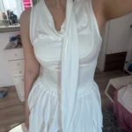 Luxe V-Neck Ribbon Tank Top - Stretch Comfort Summer Essential photo review