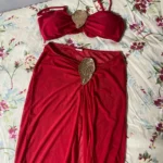 Vintage White 3-Piece Bikini Set - Mesh Skirt & Buckle Details photo review