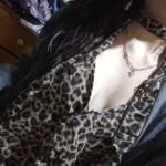 Leopard Print Halter Tank Top - Irregular Ruffle Summer Style photo review