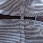 Sky Blue Striped Backless Halter Crop Top Summer Beach Vibes photo review
