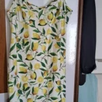 Lemon Yellow Midi Dress: Elegant Sheath with Slit & Butterfly Sleeves photo review