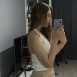 Trendy White Backless Halter Tank Top for Stylish Women photo review