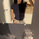 Retro Y2 K Crop Top - Stretchy Cotton Blend Summer Essential photo review