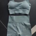 Luxurious Ribbed Yoga Set for Ultimate Comfort & Style photo review