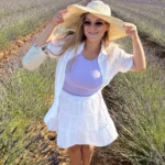 Ruched Cotton Crop Top - Stretchy Summer Workout Tank photo review