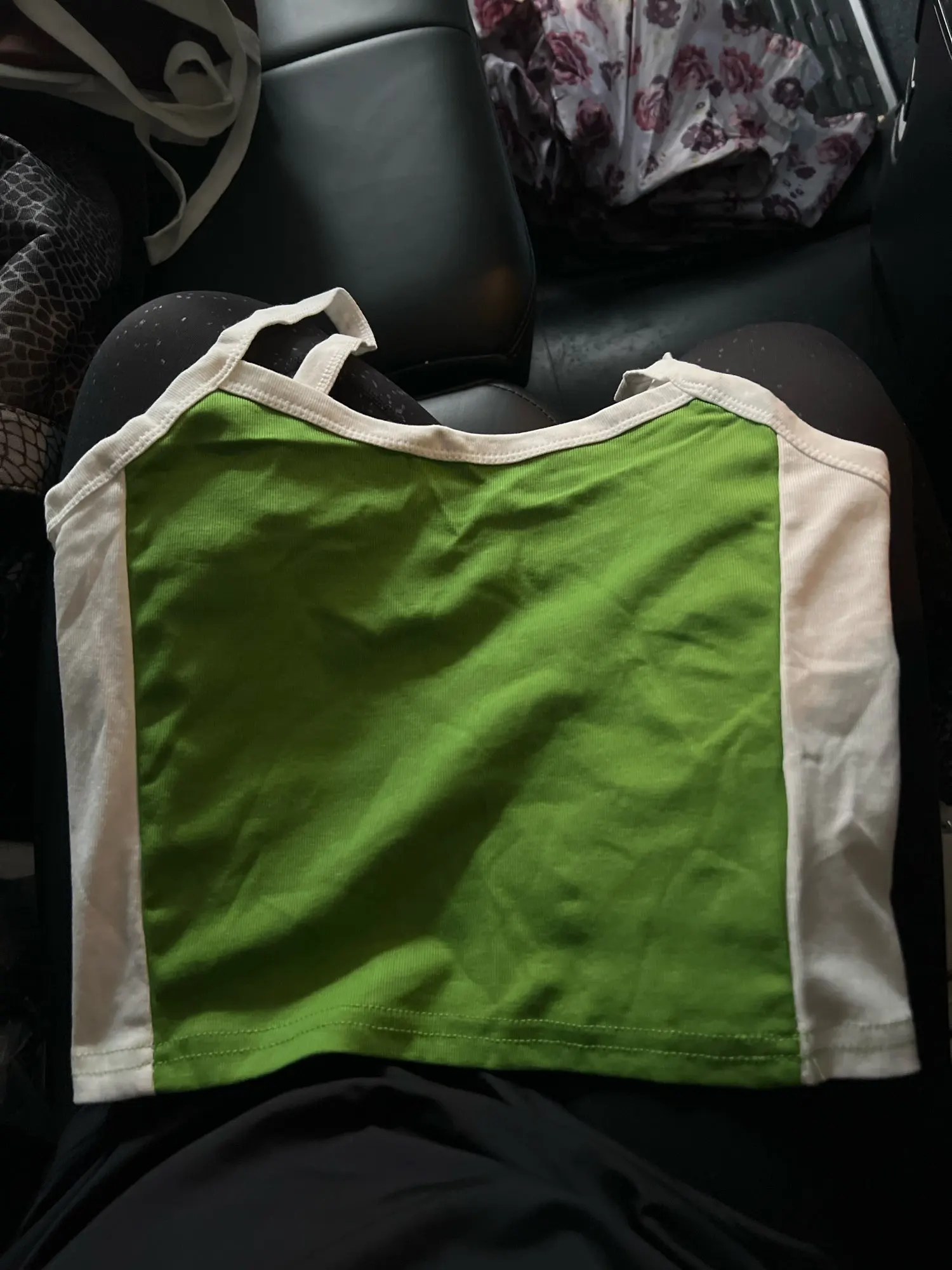 Green Backless Knit Crop Top - Trendy Y2 K Cami for Summer Style photo review