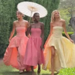 Elegant Yellow Strapless Pleated Dress for Special Occasions photo review