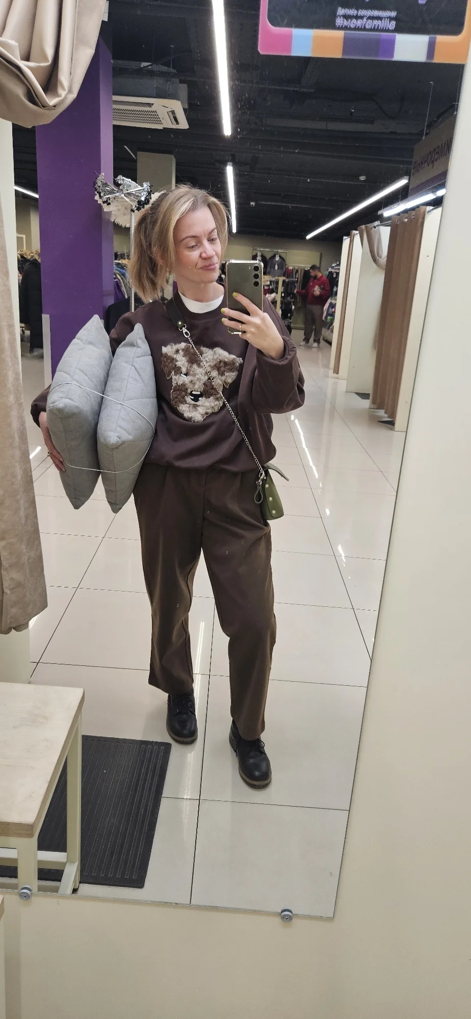 Plush Dog Patchwork Hoodie for Women - Cozy Autumn Style photo review