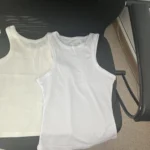 Yellow Ribbed Tank Top for Women - Summer Sleeveless Style photo review